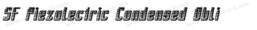 SF Piezolectric Condensed Oblique字体转换